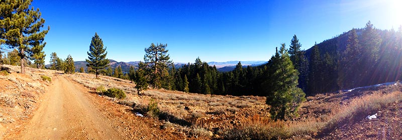 Gravel road in mountains