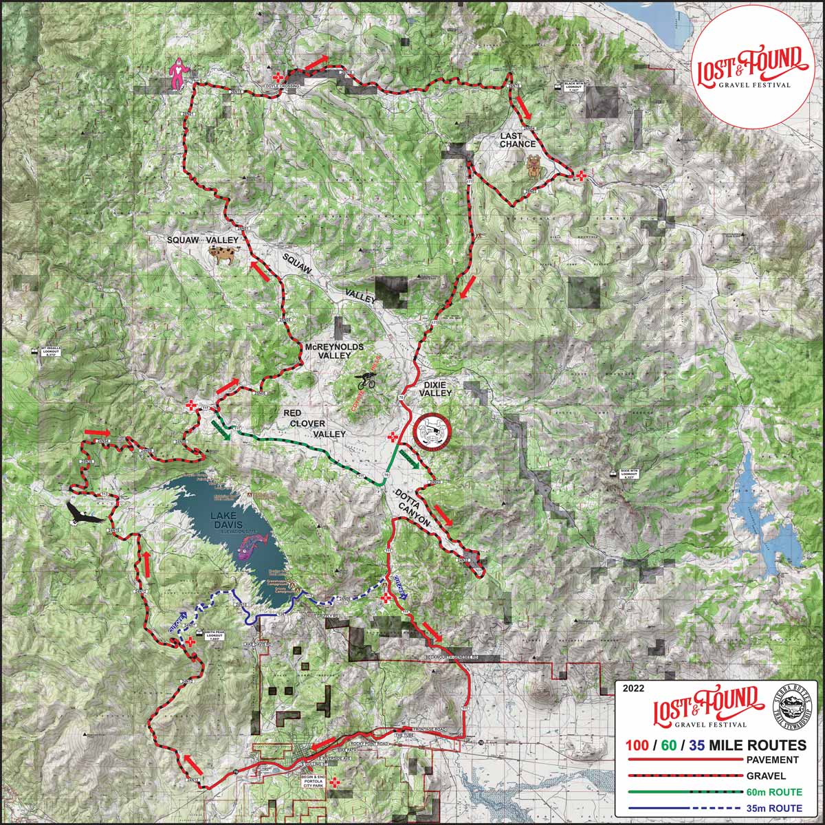 Lost and Found gravel grinder map