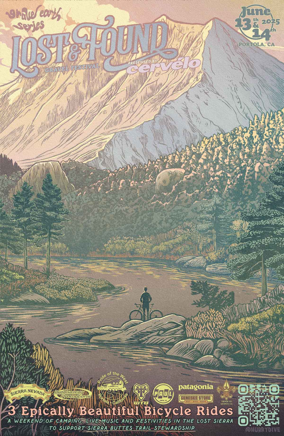 Gravel road in mountains